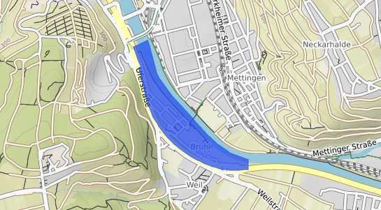 Bodenrichtwertkarte Esslingen am Neckar Br&uuml;hl